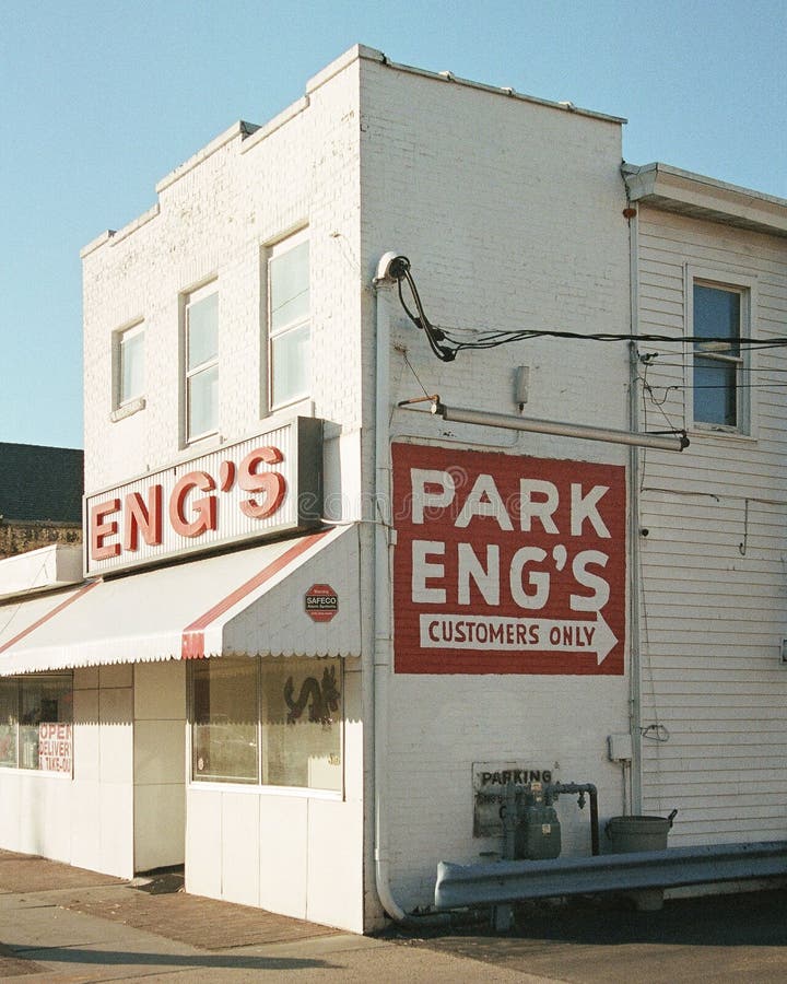 Engs Restaurant Sign, in Kingston, New York Editorial Image Image of