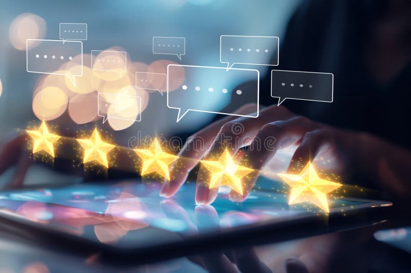 Enhancing Business Through Customer Experience Satisfaction Reviews EIDE stock images