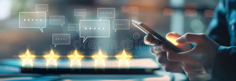 Enhancing Business Through Customer Experience Satisfaction Reviews EIDE stock photography