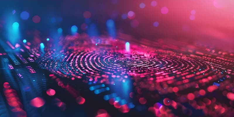 Enhancing Login Security with AI-Powered Fingerprint Scanning Technology. Concept Security, AI vector illustration