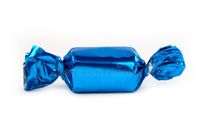 Enig blauw geïsoleerdr suikergoed