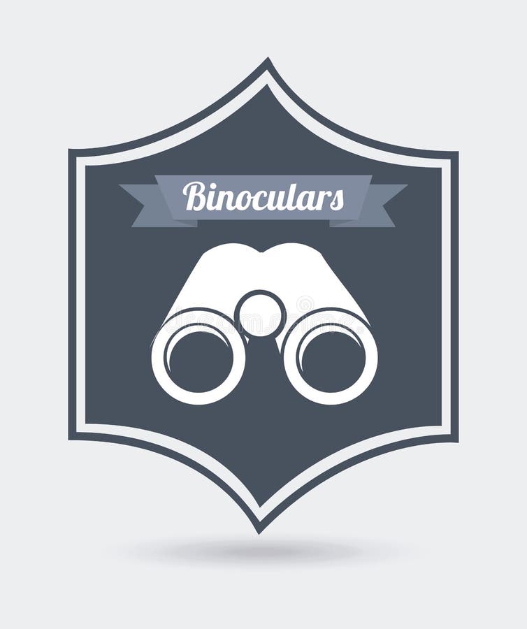 Verrekijker icoon vector illustratie