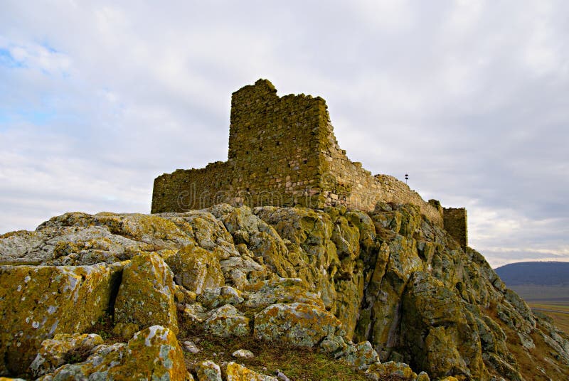 Enisala Medieval Fortress in Dobrogea Region ,Romania - fortress that dominates the landscape, at the crossroads of water and land.