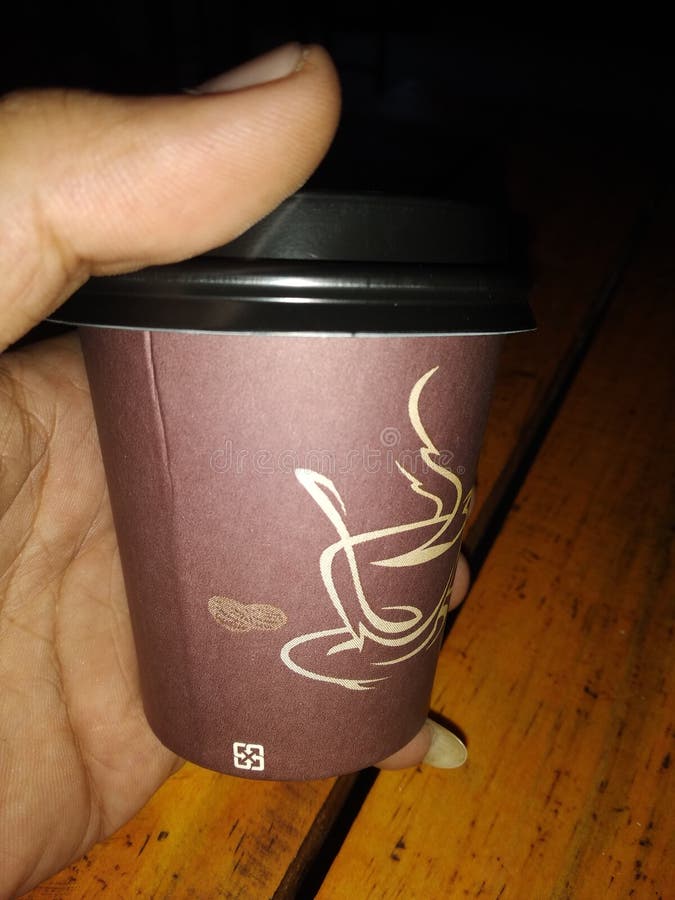 Enjoy Bitter Coffee in a Cup Stock Photo Image of ceramic, iron