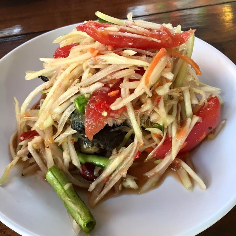 Enjoy your dinner! Top view of food and drinks on the rustic wooden table. stock photo