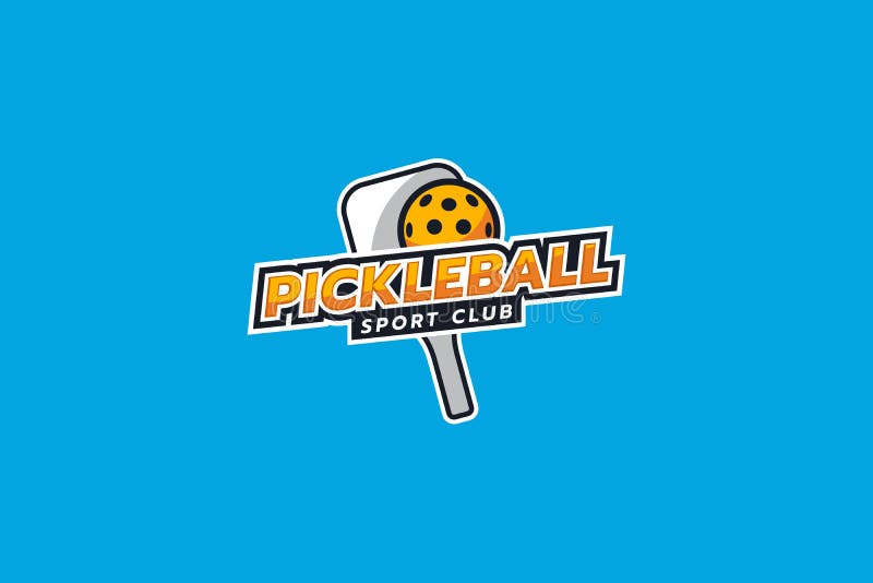 Enkel logotyp för pickleball-klubben som ser attraktiv och dynamisk ut