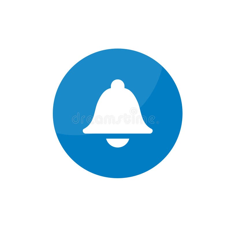 Enkel plan symbol för klockameddelandetid vektor illustrationer Enkel plan symbol för klockameddelandetid vektor illustrationer