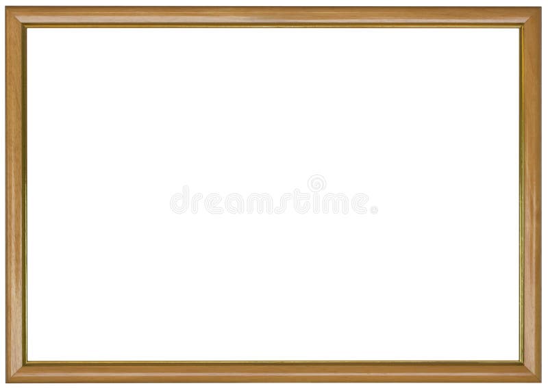 Enkel tunn trärram arkivfoto