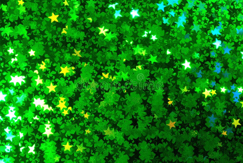 Enlarged starry green background