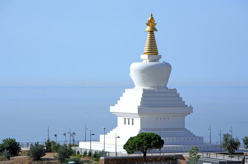 Enlightenment Stupa Buddhist Temple in Spain