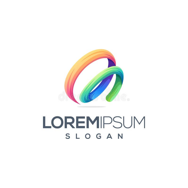 Enorm logodesign för bokstav M stock illustrationer