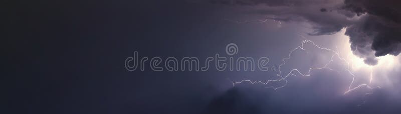 Huge lightnings and thunder during heavy summer storm. summer storm. Huge lightnings and thunder during heavy summer storm. summer storm.