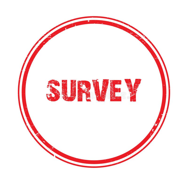 Enquête - stempel op wit royalty-vrije illustratie