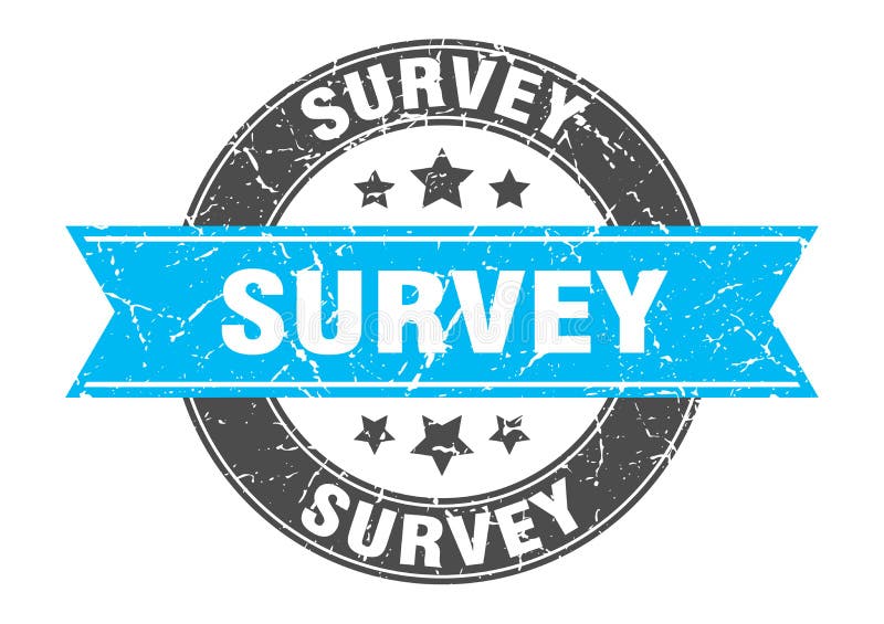 Enquêtestempel stock illustratie