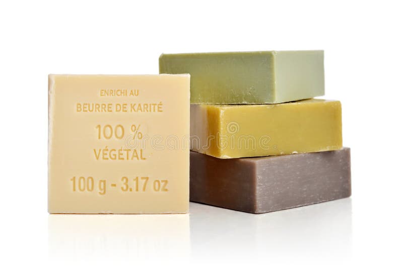 Enriched with Shea Butter 100 vegetal soaps