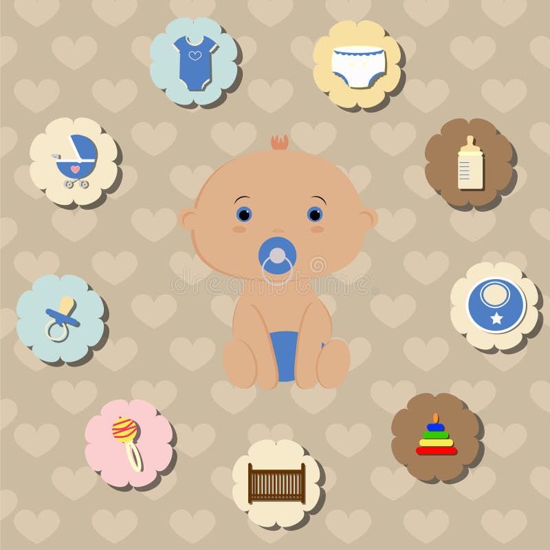Ensemble D Accessoires Pour Le Soin Du Bebe Garcon Nouveau Ne Illustration De Vecteur Illustration Du Milieux Vetement Ensemble D Accessoires Pour Le Soin Du Bebe Garcon Nouveau Ne Illustration De Vecteur Illustration Du Milieux Vetement
