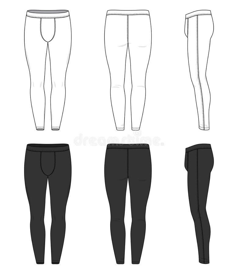 Ensemble D'habillement De Collants De Formation Illustration de