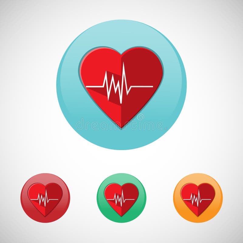 Ensemble d'icône de vecteur de moniteur de fréquence cardiaque illustration libre de droits Ensemble d'icône de vecteur de moniteur de fréquence cardiaque illustration libre de droits