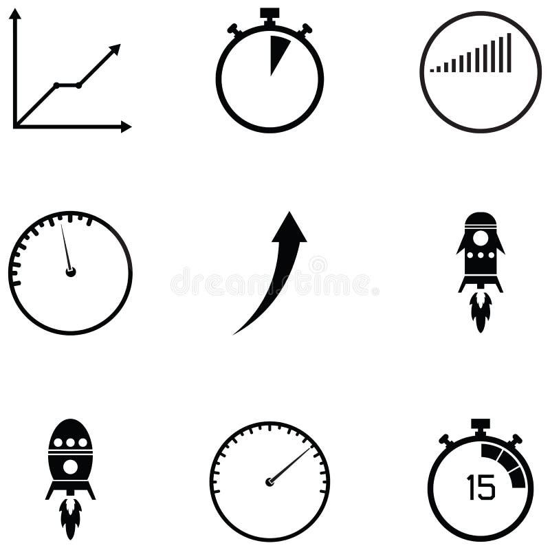 Ensemble d'icône de représentation illustration stock Ensemble d'icône de représentation illustration stock