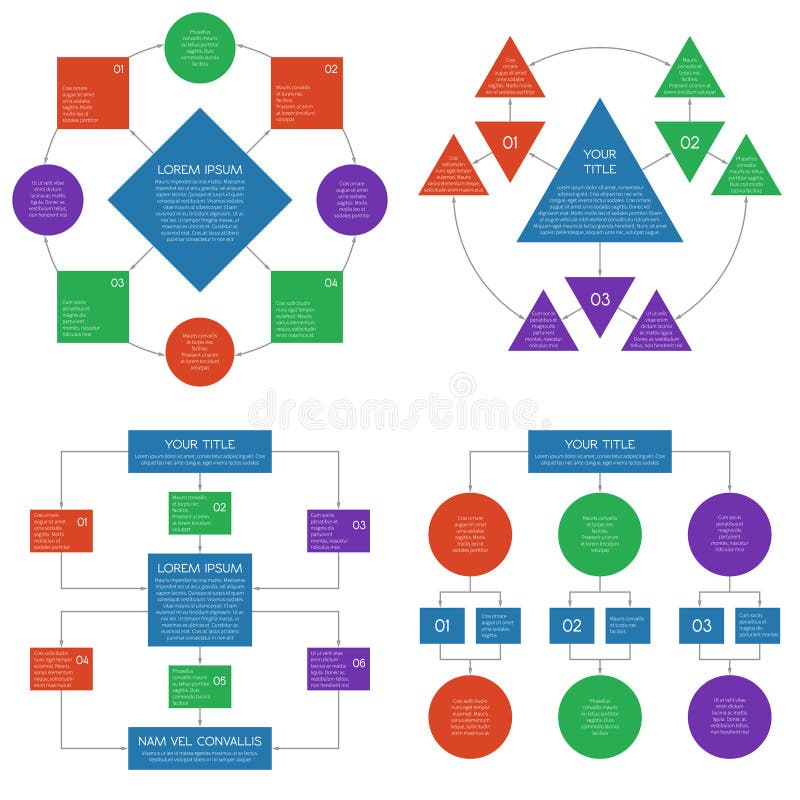 Ensemble d'infographics de vecteur d'organigramme de diagrammes de hiérarchie illustration de vecteur Ensemble d'infographics de vecteur d'organigramme de diagrammes de hiérarchie illustration de vecteur