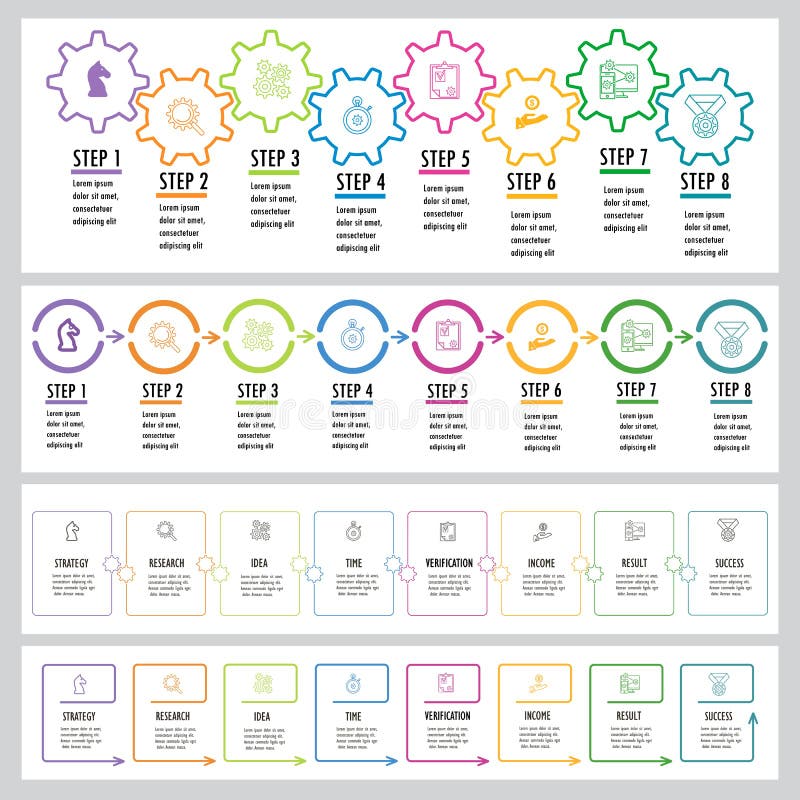 Ensemble d'Infographics illustration stock Ensemble d'Infographics illustration stock