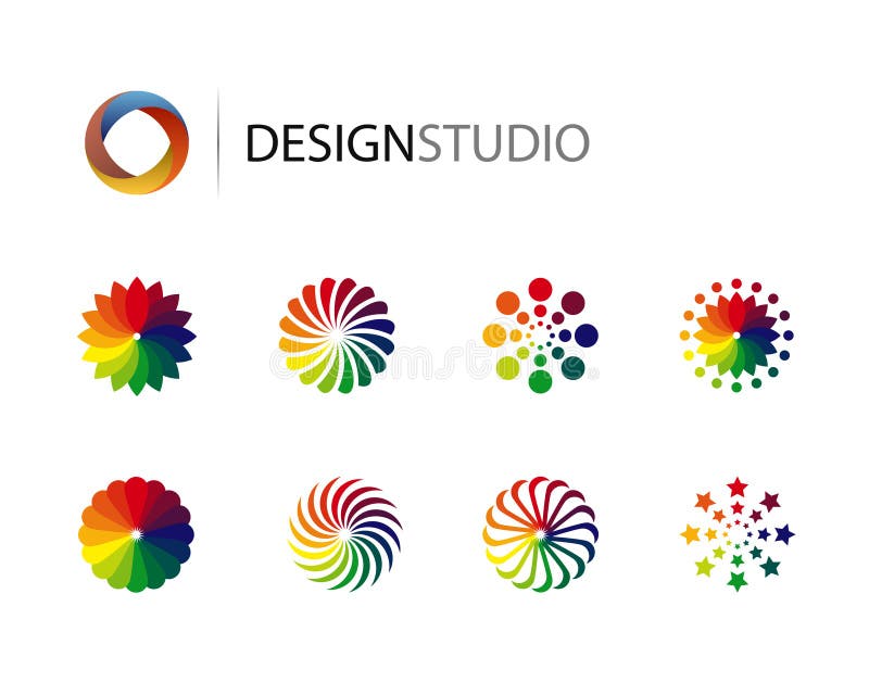 Ensemble d'éléments graphiques de logo de conception