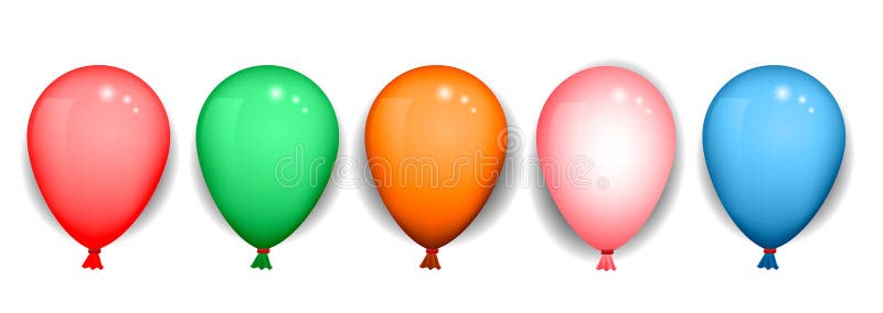 Ballon multicolore en marbre pour la fête isolé sur fond blanc