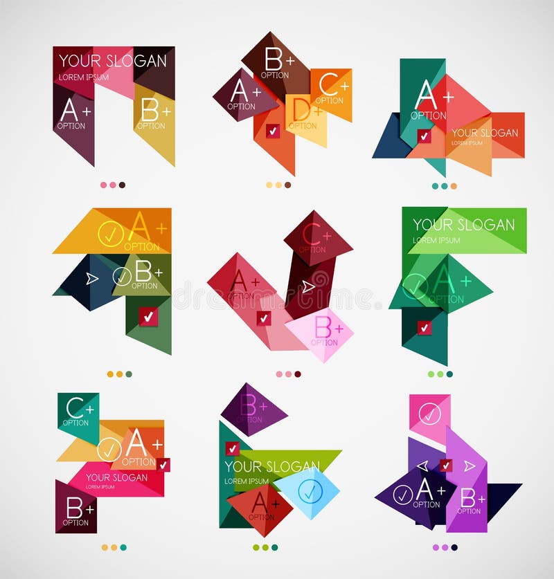 Ensemble de calibres infographic d'affaires modernes illustration de vecteur Ensemble de calibres infographic d'affaires modernes illustration de vecteur