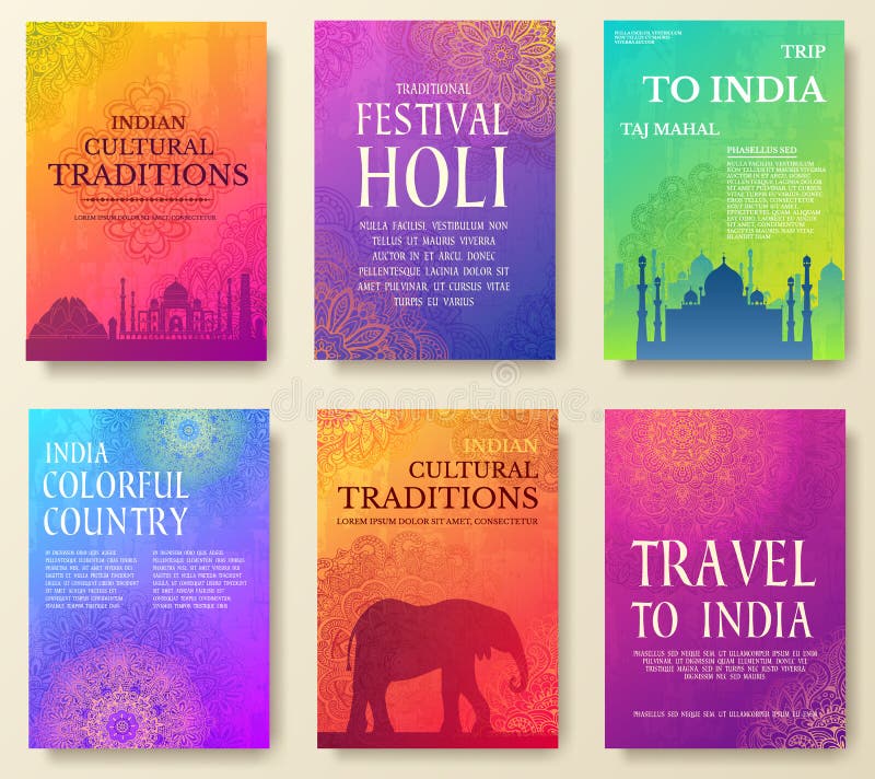 Ensemble de concept indien d'illustration d'ornement de pays Art traditionnel, affiche, livre, affiche, résumé, motifs de taboure illustration stock Ensemble de concept indien d'illustration d'ornement de pays Art traditionnel, affiche, livre, affiche, résumé, motifs de taboure illustration stock