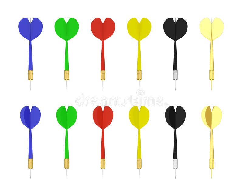 Set of Darts - Isolated on White or Transparent Background Additional format available : PNG Transparent. Set of Darts - Isolated on White or Transparent Background Additional format available : PNG Transparent