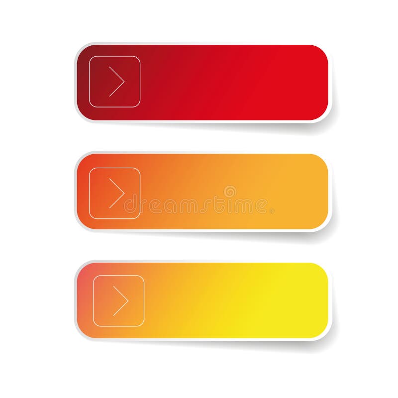 Ensemble de label rouge vide illustration de vecteur Ensemble de label rouge vide illustration de vecteur