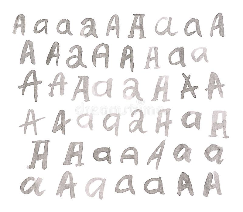 Ensemble de lettres du multiple A d'isolement photo libre de droits Ensemble de lettres du multiple A d'isolement photo libre de droits