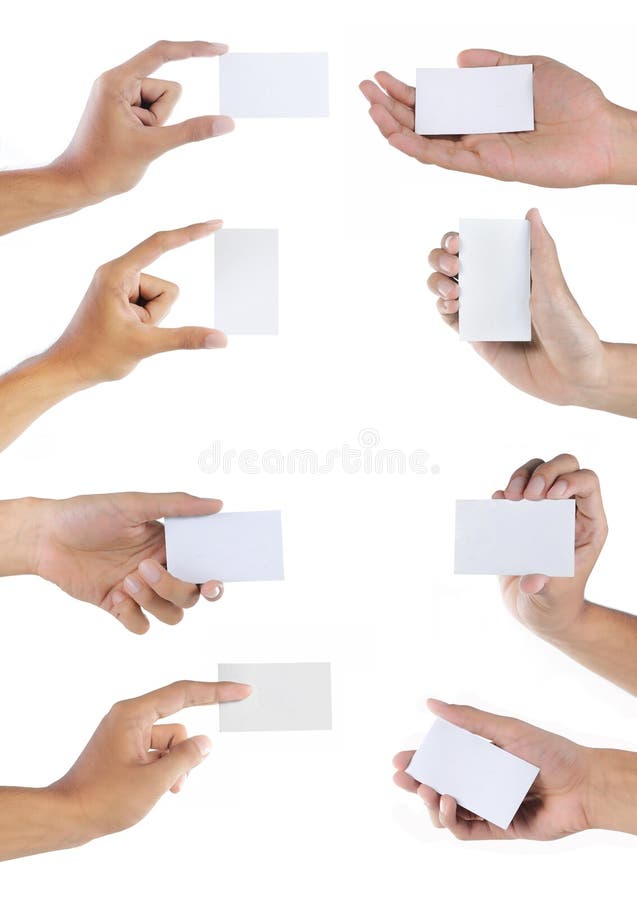 Ensemble de main retenant la carte de visite professionnelle vierge de visite image stock Ensemble de main retenant la carte de visite professionnelle vierge de visite image stock
