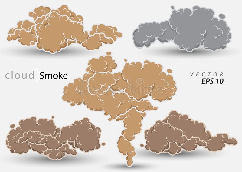 Ensemble de nuages de vapeur Illustration de vecteur de fumée de bande dessinée illustration stock Ensemble de nuages de vapeur Illustration de vecteur de fumée de bande dessinée illustration stock