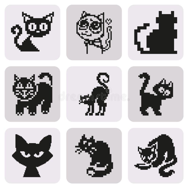 Ensemble De Chat De Pixel Dans Le Style Noir Minimal Simple Illustration Stock Illustration Du Maison Minimal Ensemble De Chat De Pixel Dans Le Style Noir Minimal Simple Illustration Stock Illustration Du Maison Minimal