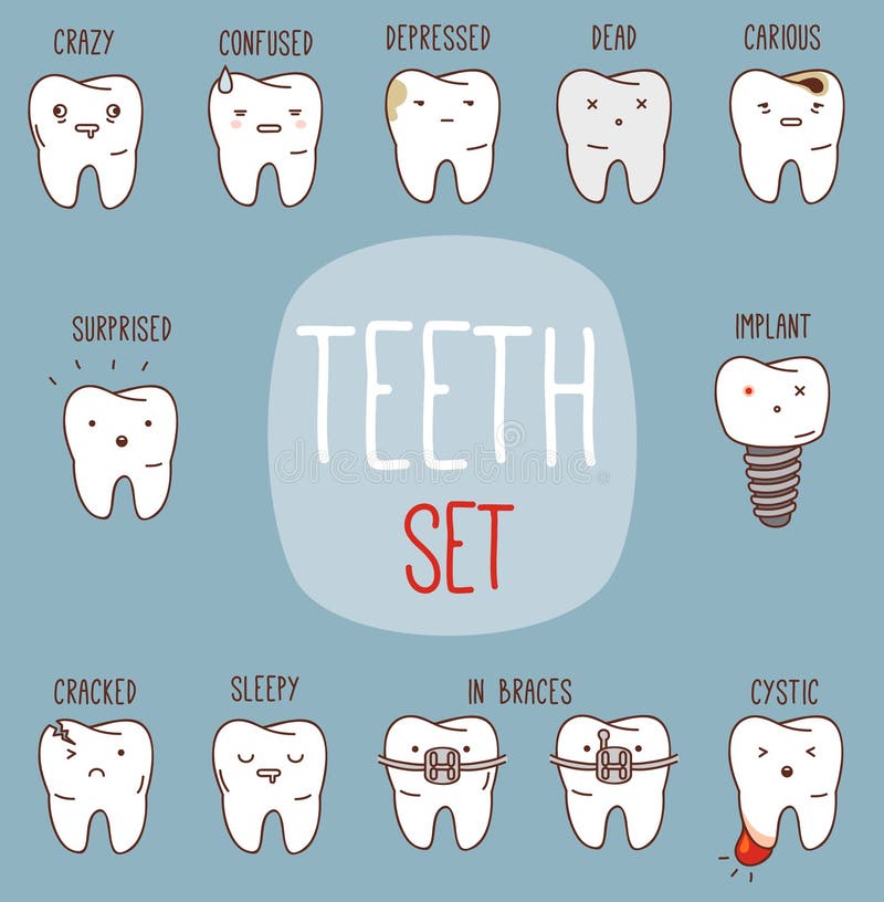 Ensemble de traitement de dents Collection dentaire pour le votre illustration libre de droits Ensemble de traitement de dents Collection dentaire pour le votre illustration libre de droits