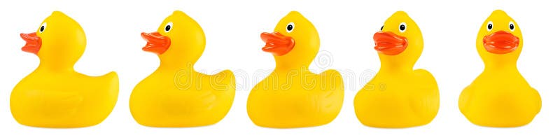 Ensemble en caoutchouc classique jaune de canard de bain