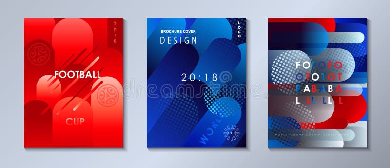 Ensemble géométrique dynamique abstrait de brochure de formes illustration stock Ensemble géométrique dynamique abstrait de brochure de formes illustration stock