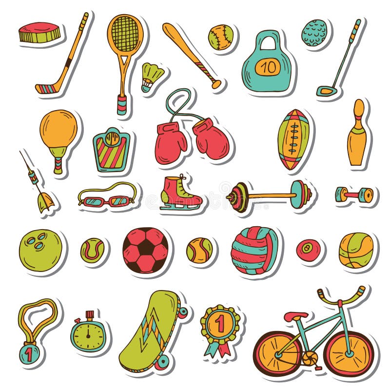 Ensemble sain d'autocollant de mode de vie sport deux de silhouettes de joueurs de graphismes du football de bille Griffonnage ti illustration de vecteur Ensemble sain d'autocollant de mode de vie sport deux de silhouettes de joueurs de graphismes du football de bille Griffonnage ti illustration de vecteur