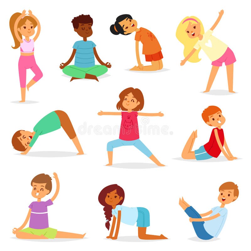 Ensemble sain de mode de vie d'illustration d'exercice de sport de formation de caractère de yogi d'enfant en bas âge de vecteur illustration de vecteur Ensemble sain de mode de vie d'illustration d'exercice de sport de formation de caractère de yogi d'enfant en bas âge de vecteur illustration de vecteur