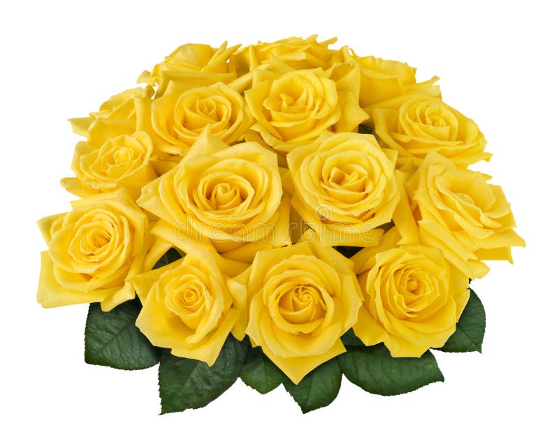 Entalhe cor-de-rosa do ramalhete do amarelo foto de stock Entalhe cor-de-rosa do ramalhete do amarelo foto de stock