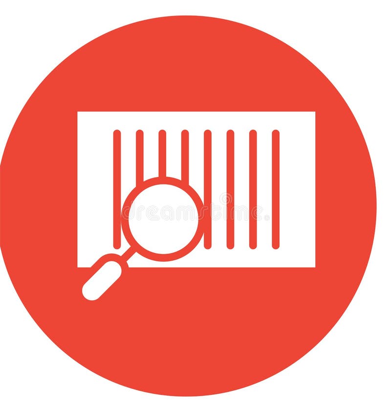 Entdeckung, Barcode lokalisierte Vektor-Ikone, die zu redigieren sehr leicht sein kann oder änderte stock abbildung