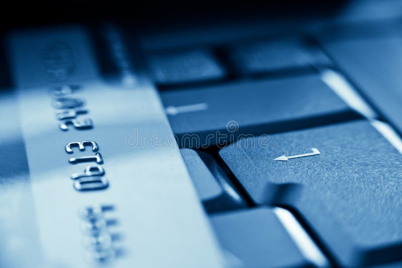 Enter key and credit card