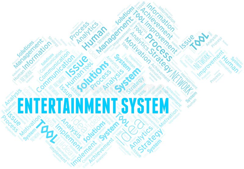 Entertainment Word Concepts Banner. Show Business. Organization Of