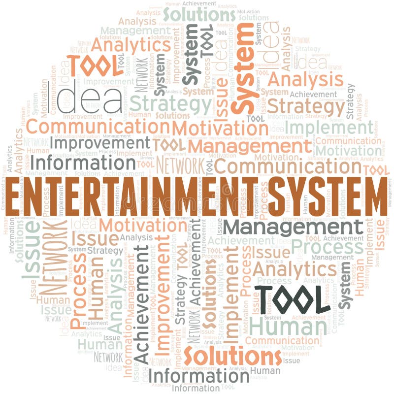 Entertainment Word Concepts Banner. Show Business. Organization Of
