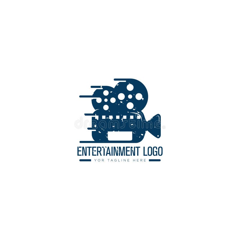 Entertainment Video Logo Designs Retro Logo Classic Stock Vector Illustration of logo, modern
