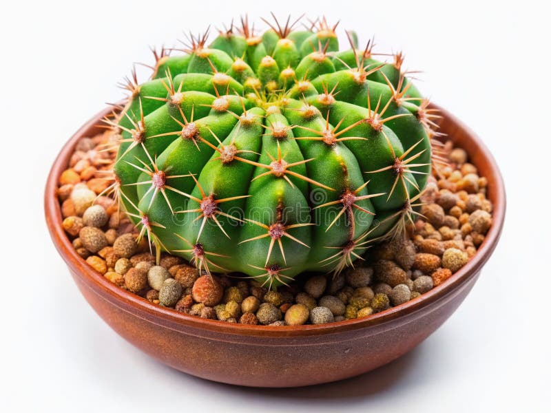 Enthralling Aerial Close of the Rare Euphorbia Sepulta Sukculent Cushion Plant A oszałamiający pokaz adaptacji pustyni ilustracji