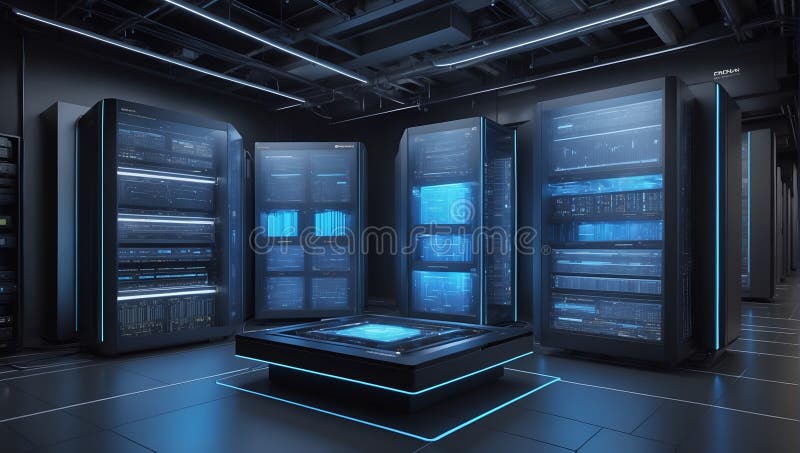 Enthüllte Datenzauber : Quantenvision von morgen. ai generieren lizenzfreie abbildung