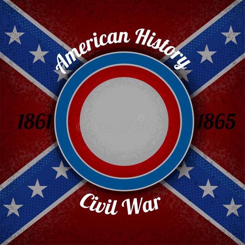 Entourez le cadre pour votre label sur le fond de grunge de drapeau confédéré illustration stock Entourez le cadre pour votre label sur le fond de grunge de drapeau confédéré illustration stock