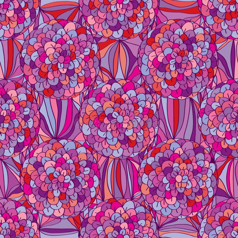 Entourez le modèle sans couture de couleur rose pourpre violette de fleur illustration de vecteur Entourez le modèle sans couture de couleur rose pourpre violette de fleur illustration de vecteur